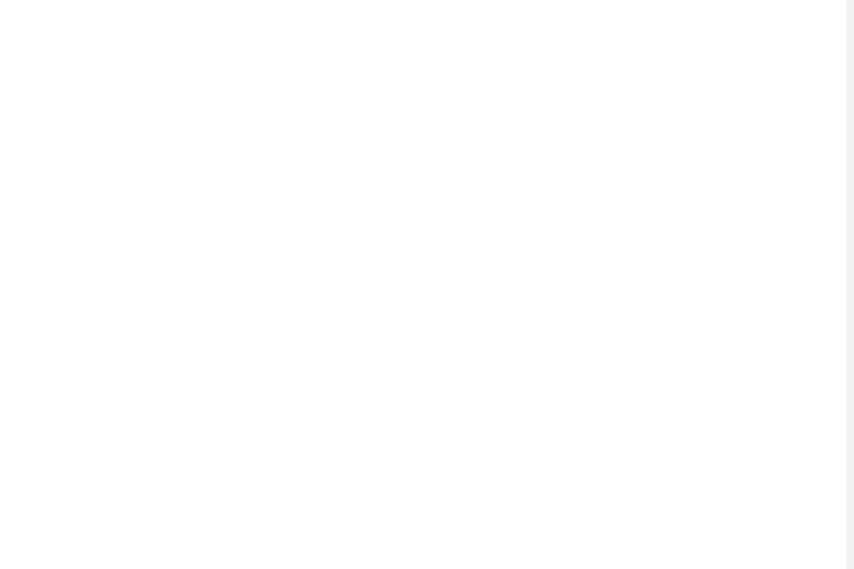Stypendium socjalne w semestrze letnim